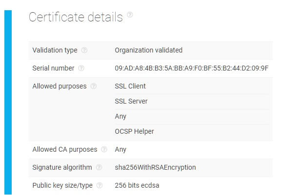 SSL Certificates Chain API