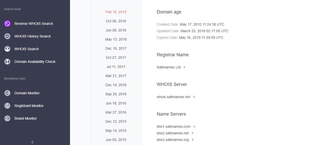 Checking other possibly forged domains